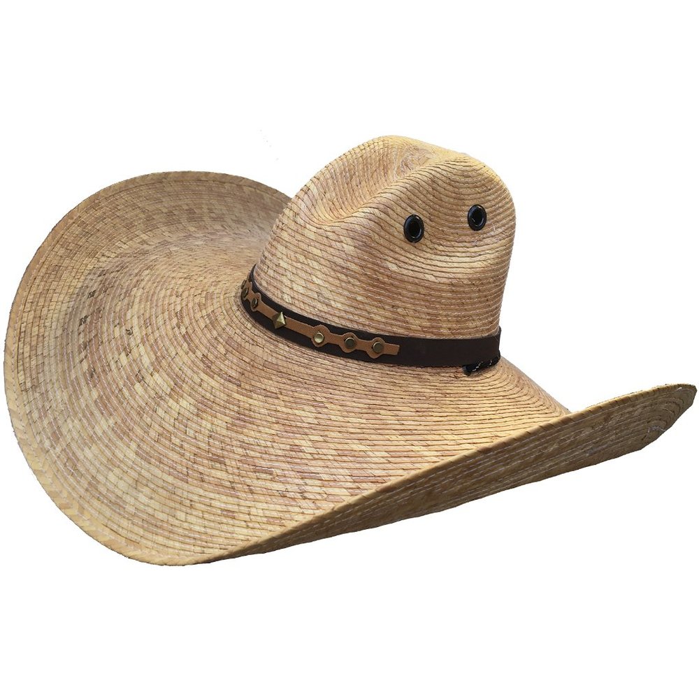 Mexican Palm Gus Crown Western Hat 6" Wide Brim